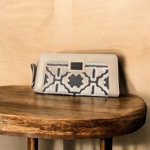 Chic Beige and Gray Women's Wallet